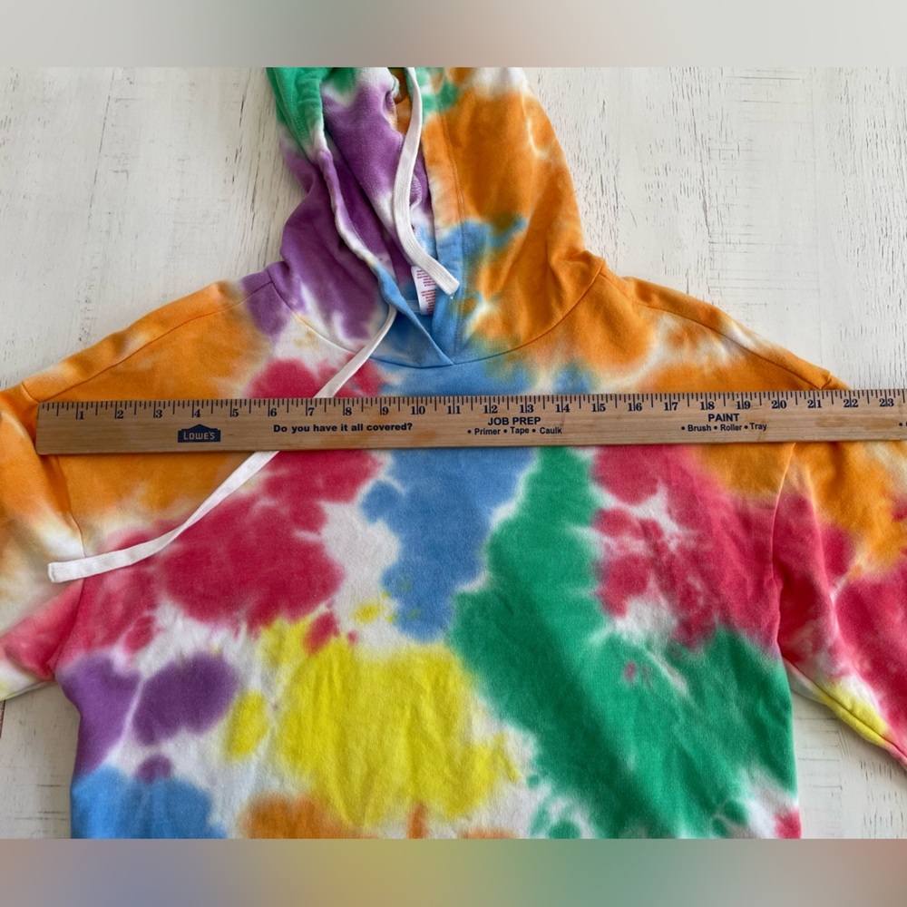 Tie dye hoodie women’s crop top size small - Picture 3 of 7